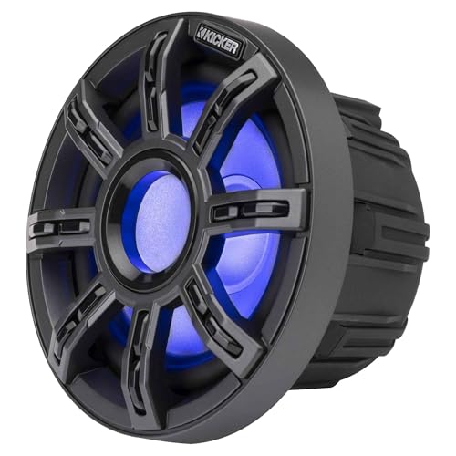 KICKER 51MSS654 MSS 6.5-Inch Premium Marine 4-Ohm LED Component System Pair