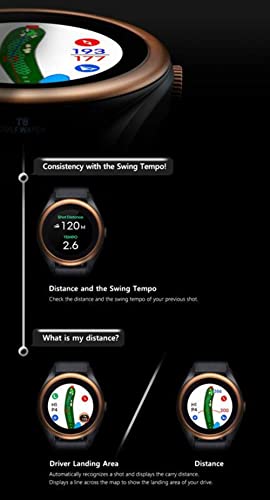 Voice Caddie T8 Golf GPS Watch Black