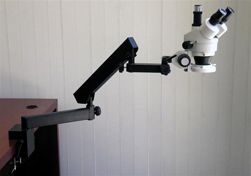 AmScope Digital Trinocular Stereo Zoom Microscope 3.5X-90X Black