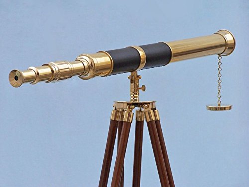 Handcrafted Nautical Decor Hampton Brass Admiral Telescope 60