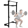PRx Performance Wall Mounted Folding Power Squat Rack Black