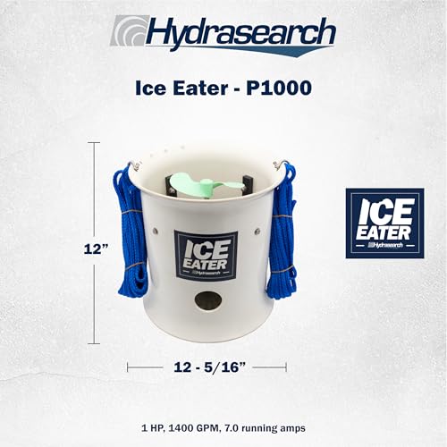 ICE EATER P1000/100-1 1 HP Pond Deicer with 100 ft Power Cord