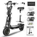 Toursor Foldable Electric Scooter 10,000W Dual Motor Black