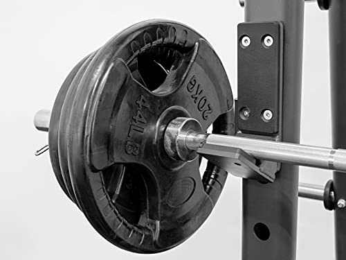 BK BodyKore Commercial Squat Rack & Adjustable Bench 300Lb Olympic Weight Combo Silver Frame