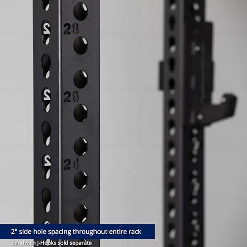 Titan Fitness 90" Black Bolt-Down Power Rack 2000 LB Capacity