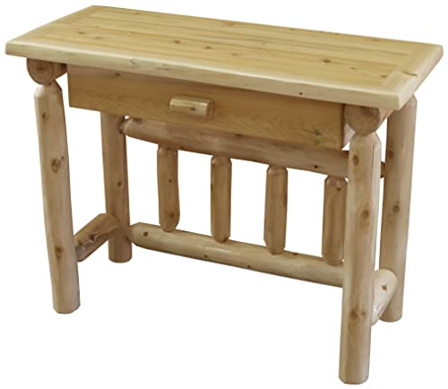 Furniture Barn USA White Cedar Log Student Desk