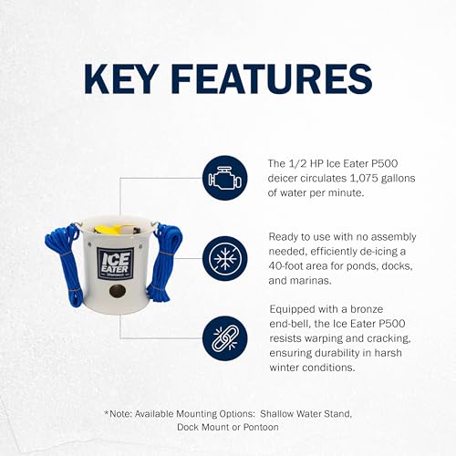 ICE EATER Pond Deicer P500.050 0.5 HP 115V
