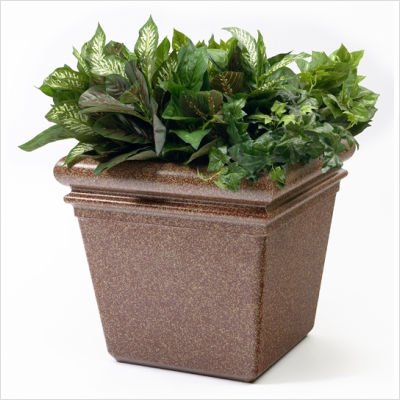 Commercial Zone StoneTec 18" Planter Ashtone