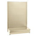 Generic Single Sided Gondola Unit with Pegboard Back Sahara Beige 84H