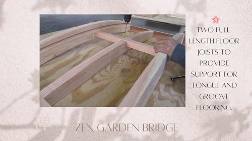 SamsGazebos Zen Japanese Style Wood Garden Bridge 6' Brown