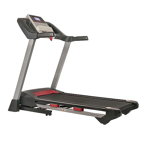Sunny Health & Fitness Folding Treadmill Gray