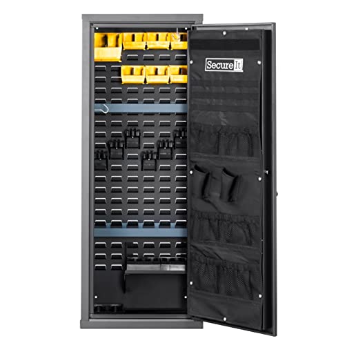 SecureIt Agile Model 52 Pro Gun Safe Grey - Biometric Home Firearm Storage
