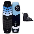 Hyperlite Murray Wakeboard with Open-Toe Adjustable Team Bindings Wakeboard Package Black/Grey 144cm
