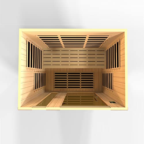 Dynamic Saunas Lugano 3-Person Low EMF FAR Infrared Sauna Carbon
