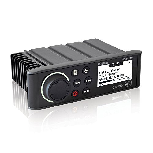 Fusion Entertainment Marine Receiver with 2 Pairs of XS-F65CWB 6.5" Coax Speakers Black and White