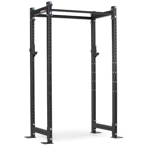 Titan Fitness T-3 Series Black Short Power Rack 24in Depth 1,100 LB Capacity