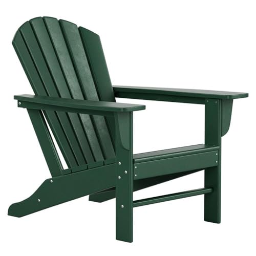 Afuera Living Portside Classic Outdoor Adirondack Chair Set of 4 Green