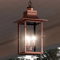 Urban Ambiance Luxury Antique Outdoor Pendant Light Large Rustic Copper 26" H x 12" W