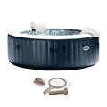 Intex Portable Inflatable Hot Tub Bubble Jet Spa Blue