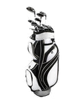 Euraka S8 Brosnan Lady Diamond S5 Women's Complete Golf Club Set [18-Piece] Black/Silver/Gold
