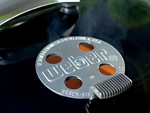 Weber Performer Deluxe 22-Inch Charcoal Grill with Touch-N-Go Gas Ignition Black