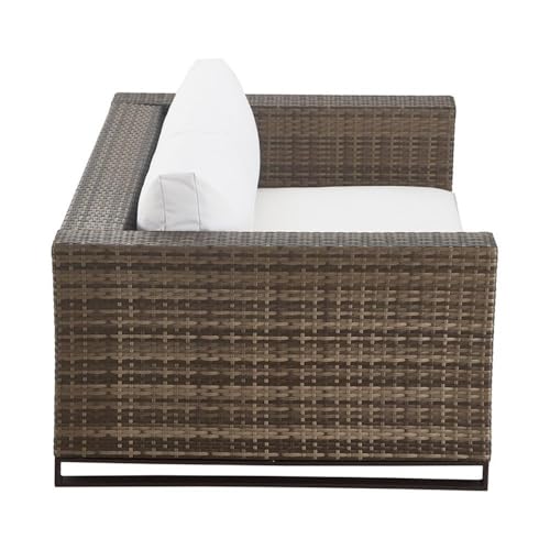 Tommy Hilfiger Oceanside Outdoor Loveseat Gray Brown