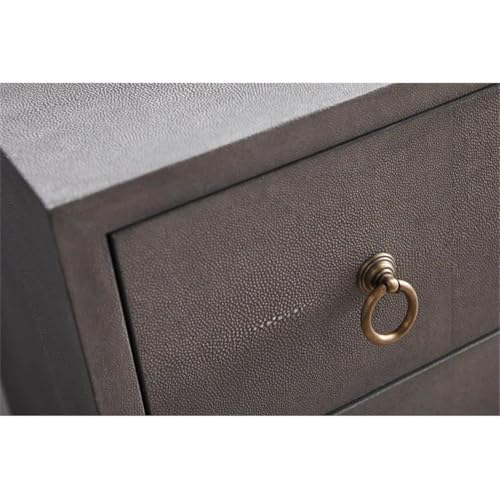 Star International Furniture Traditions Strand 3-Drawer Resin Nightstand Grey