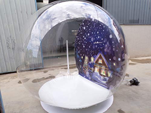 YuaZoHou Inflatable Snow Globe Tent 2.8m Diameter with Blower White