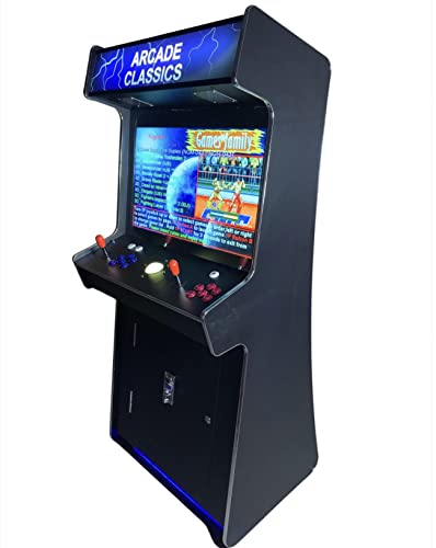 TOP US VIDEO ARCADES Full Size Upright Arcade Machine 4500 Games 32" Screen Black