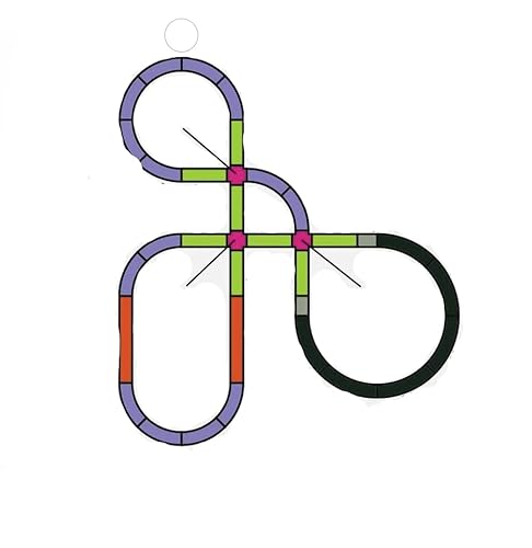 Rokuhan Layout Plan “A” Complete Track Set 16.9″ x 19.6″