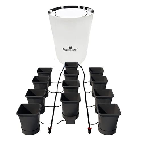 AutoPot 12 Pot XL Self-Watering Hydroponic System with 6.6 Gallon Pots and 60 Gallon FlexiTank Black