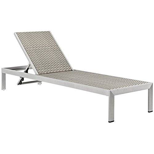 America Luxury - Outdoor Modern Contemporary Urban Patio Three PCS Chaise Lounge Chair Set Grey