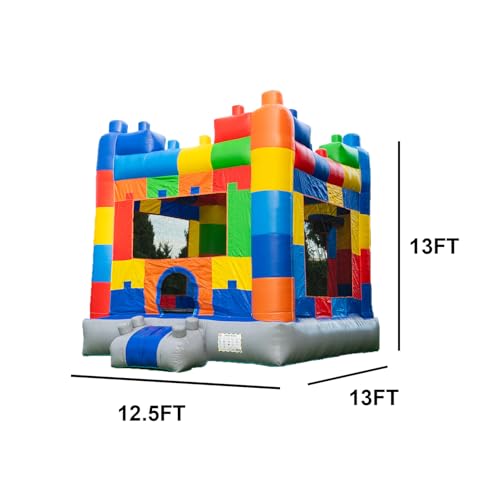 HERO KIDDO Block Party Bounce House Commercial Grade Inflatable 13x13