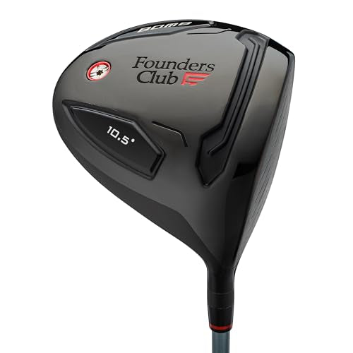 Founders Club Bomb Men's Golf Club Set with 6 Way Stand Bag Right Hand Firm Flex Black