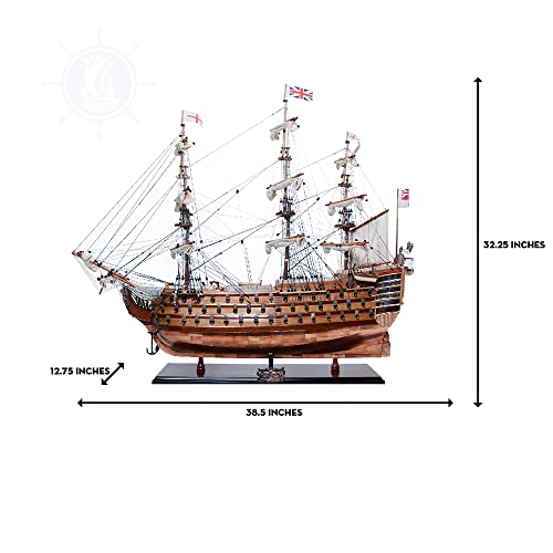 Old Modern Handicrafts HMS Victory Copper Bottom Model Red