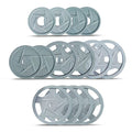 Bells of Steel Cast Iron Weight Plates - Mighty Grip Olympic Weight Plates Gray