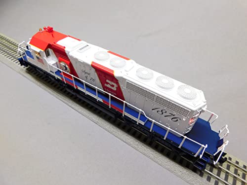 Generic Burlington Northern Legacy SD40-2 Diesel Locomotive Engine #1876 O Gauge White