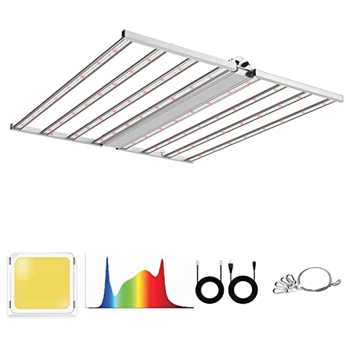 OSTEK 660W Full Spectrum LED Grow Light for Indoor Plants, Dimmable, Waterproof
