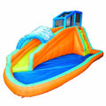 BANZAI Surf Rider Large Inflatable Water Slide Park Blue