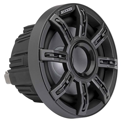 KICKER 51MSS654 MSS 6.5-Inch Premium Marine 4-Ohm LED Component System Pair
