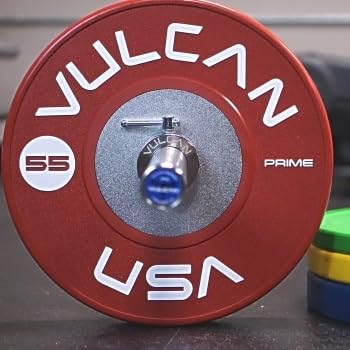 VULCAN Prime Color Competition Bumper Plates 270 lb Set Yellow/Blue/Red