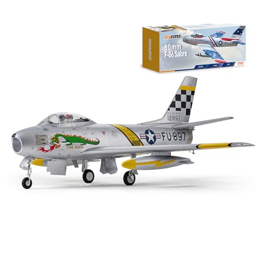 Fms RC Planes F-86 The Huff 6CH 80mm PNP Silver