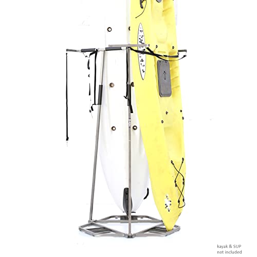 Glacik SPAREHAND Vertical Storage Rack for 3 Kayak/SUP Paddle Boards (G-760) Bronze