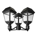 Gama Sonic Imperial III Solar Post Light Black