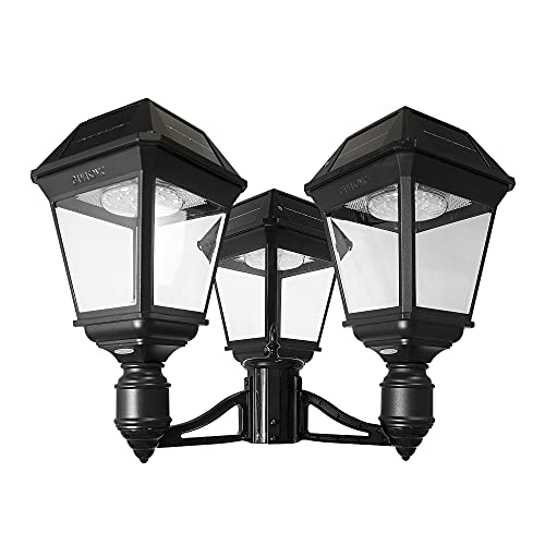 Gama Sonic Imperial III Solar Post Light Black