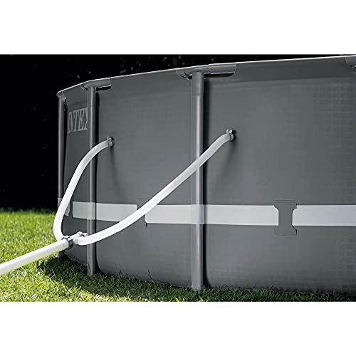 Intex Round Ultra XTR Frame Swimming Pool Set with Filter Pump Gray