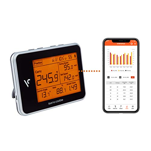 Voice Caddie Golf Swing Caddie SC300 Portable Launch Monitor Black