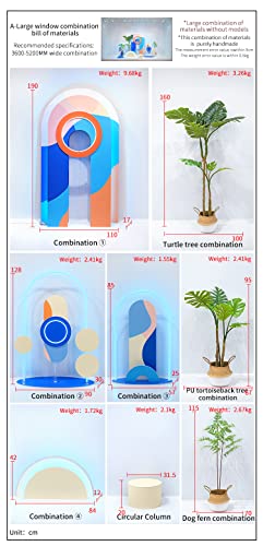 Generic O&M Retail Store Window Display Decoration Visual Merchandising Props Summer Layout Blue
