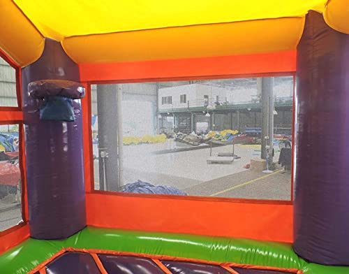 TentandTable Inflatable Bounce House with Slide Orange Rainbow