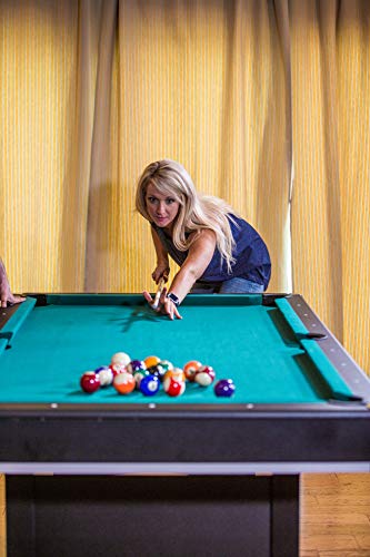 Triumph Sports Phoenix 7’ Billiard Table with Table Tennis Conversion Top Black Green